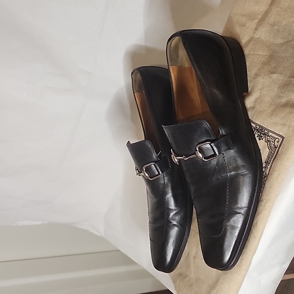 Authentic Vintage Gucci Men's Horsebit Black Loafers size - Picture 2 of 7